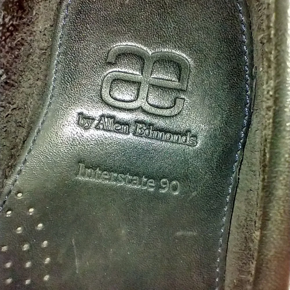 Allen Edmonds Interstate 90 Blue Leather Driving Loafers Shoes Men's sz 8.